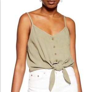 Topshop Polly Tie front Cami